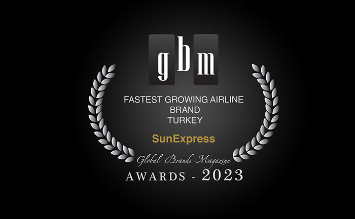 SunExpress räumt bei Global Brand Awards 2023 ab